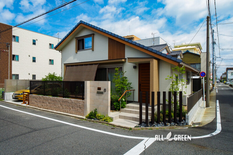 愛知県名古屋市　お孫さんと過ごす憩いの和モダンオープン外構